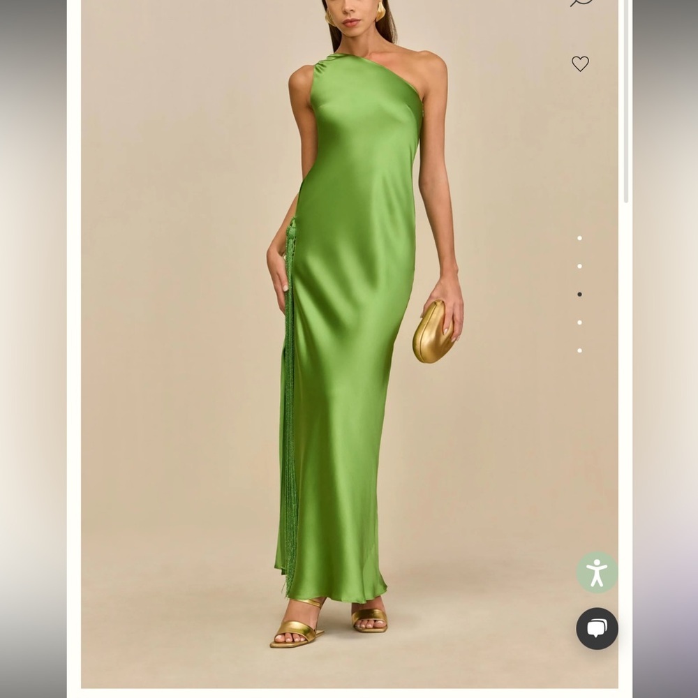 Preowned Cult Gaia Keya Pistachio XS 0 Gown